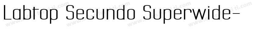 Labtop Secundo Superwide字体转换